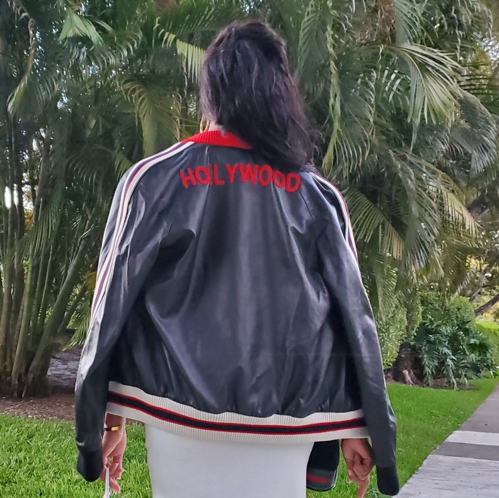 GUCCI Nappa Leather Bomber Jacket